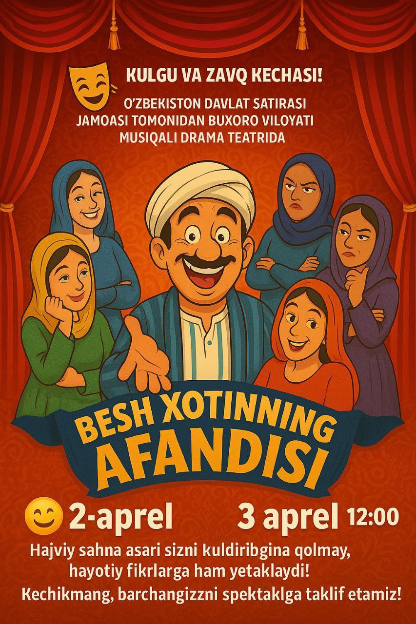 🎭 Kulgu va zavq kechasi! 🎭