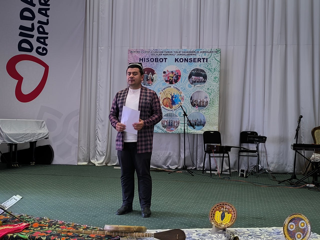 G‘ijduvonda badiiy havaskorlik jamoalari hisobot konserti o‘tkazildi